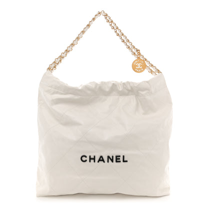 Chanel Calfskin Quilted Chanel 22 White 1 of 12