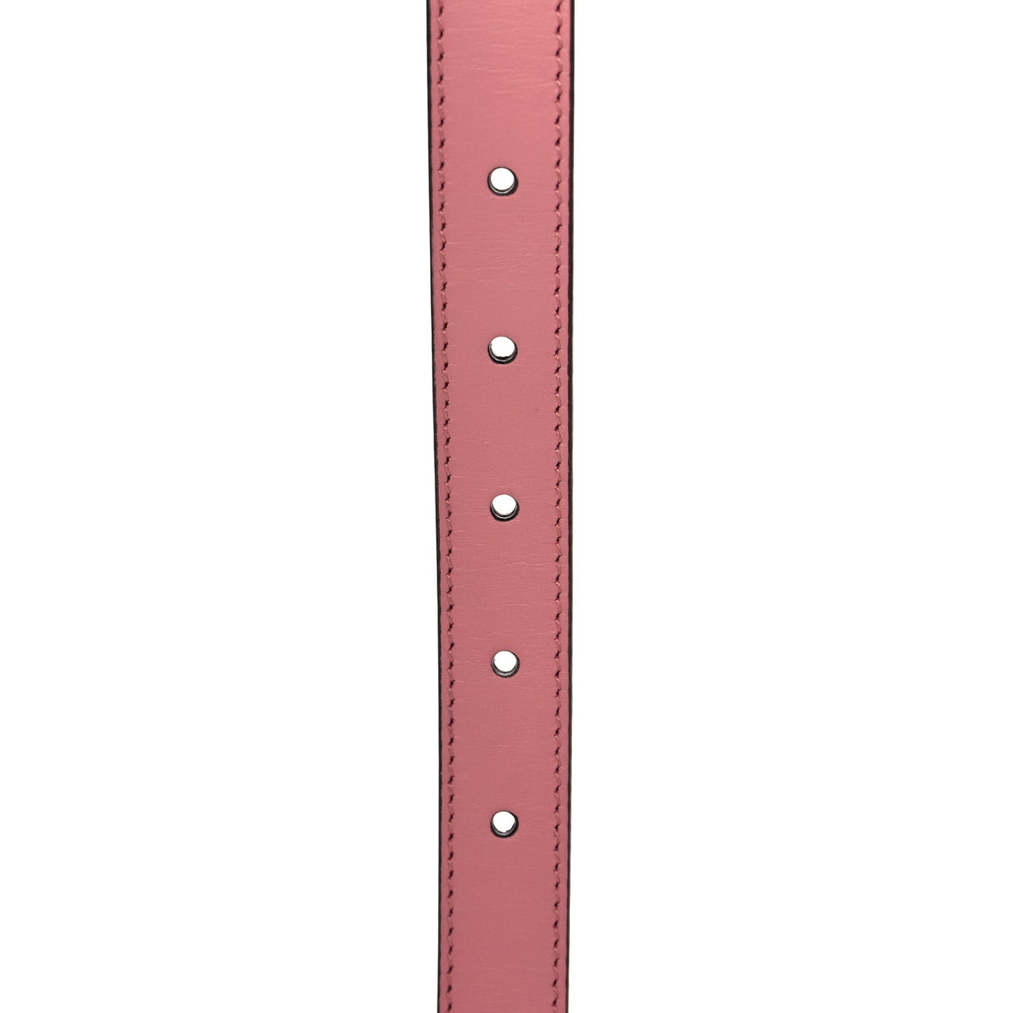 Moon Calfskin Palladium Double G 20mm Belt 75 30 Wild Rose