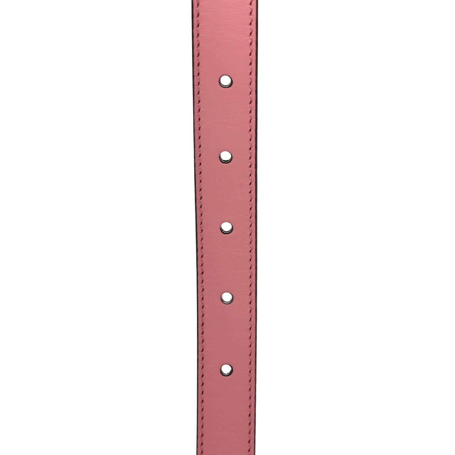 Gucci Moon Calfskin Palladium Double G 20mm Belt 75 30 Wild Rose 6 of 6