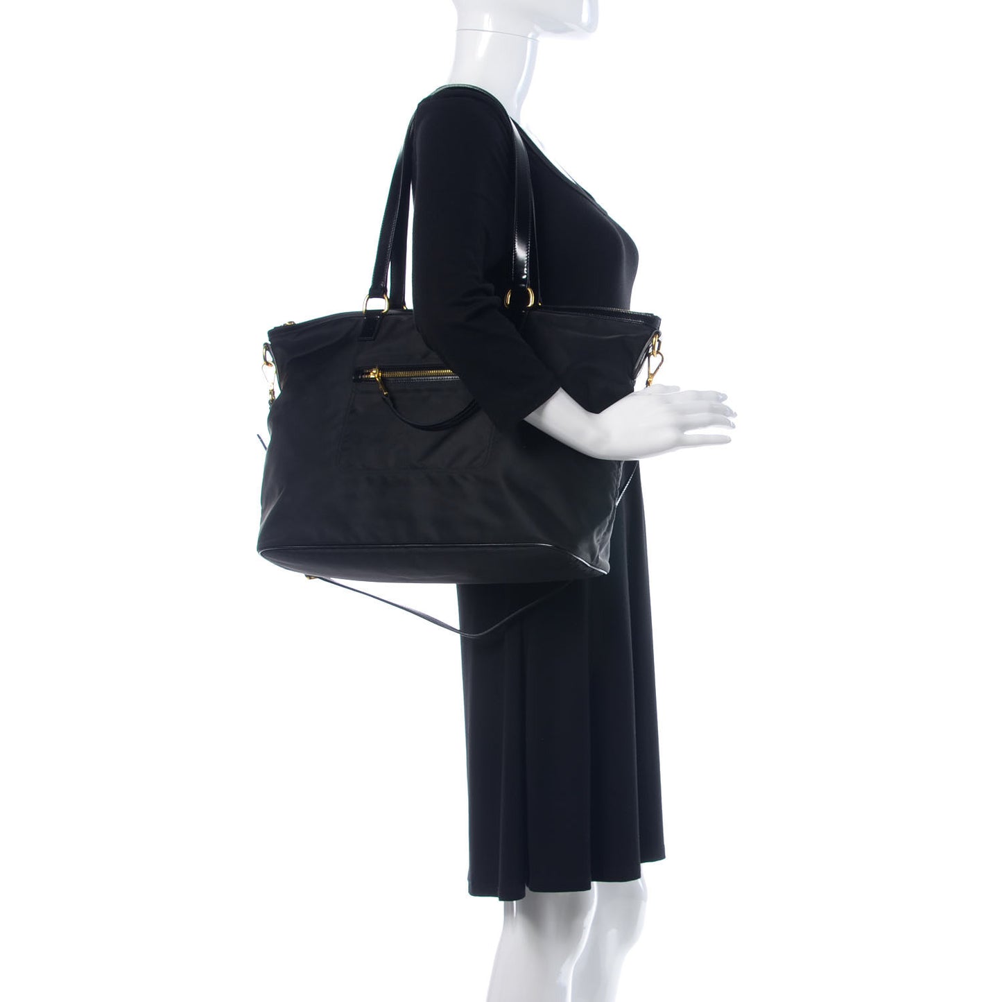 Tessuto Nylon Tote Black
