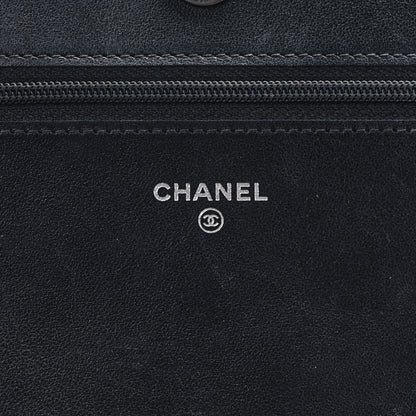 Chanel Caviar Quilted Boy Wallet On Chain WOC Black 8 of 12