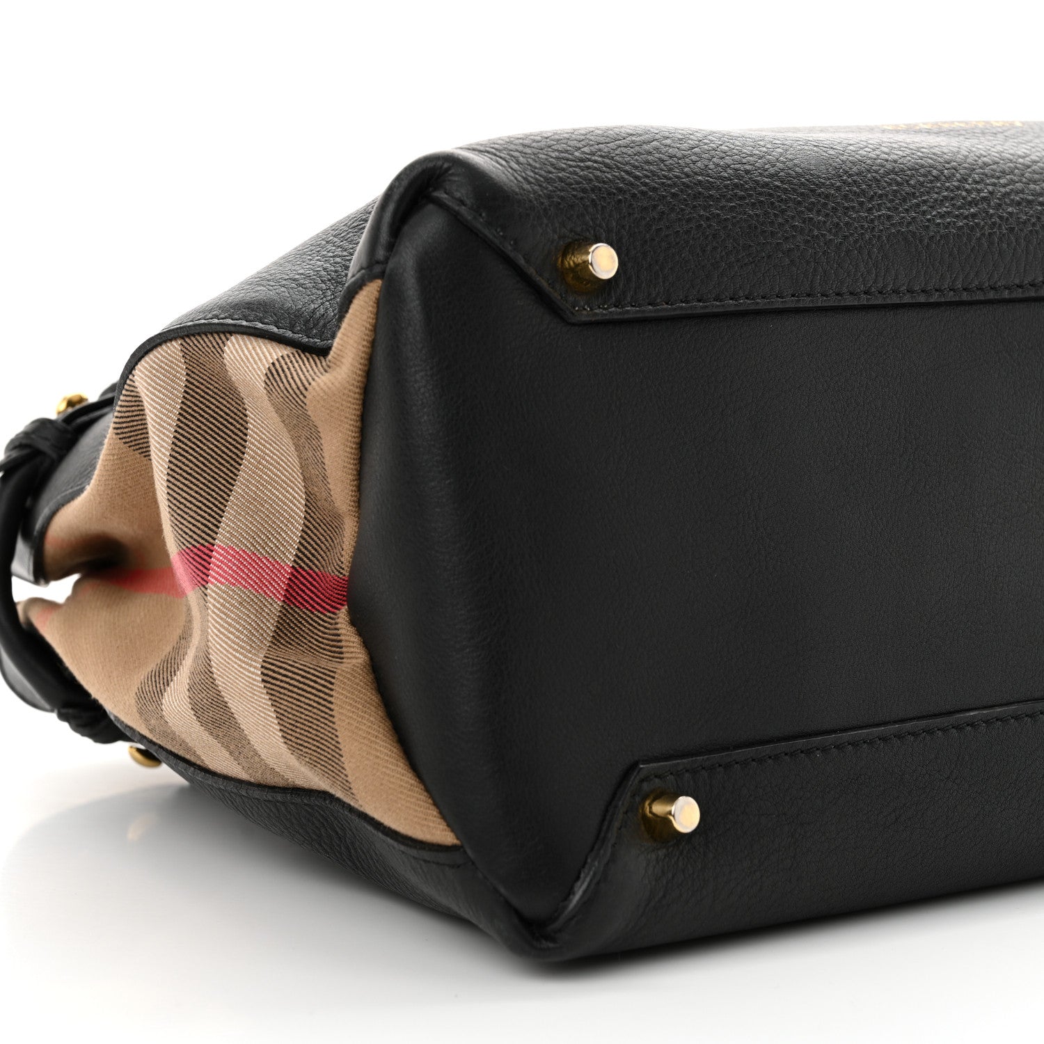 Burberry Smooth Calfskin Medium Sartorial Banner Tote Black 9 of 13