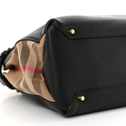Burberry Smooth Calfskin Medium Sartorial Banner Tote Black 9 of 13