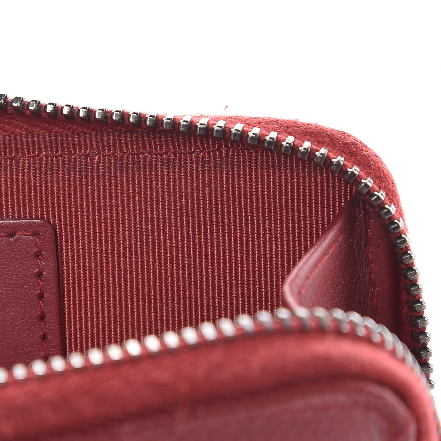 Caviar Quilted Key Holder Case Red