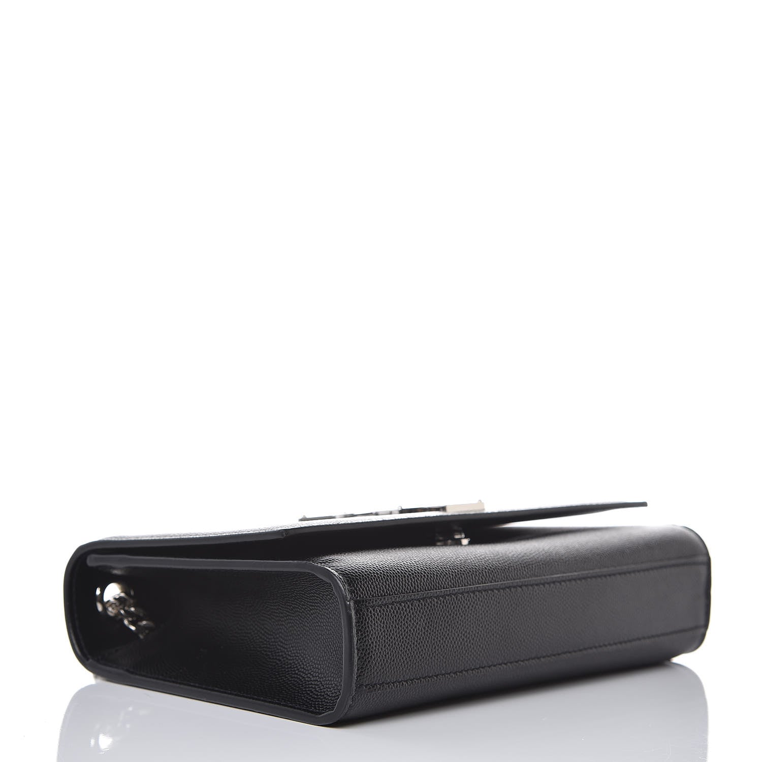 Saint Laurent Grain De Poudre Small Monogram Kate Satchel Black 4 of 10