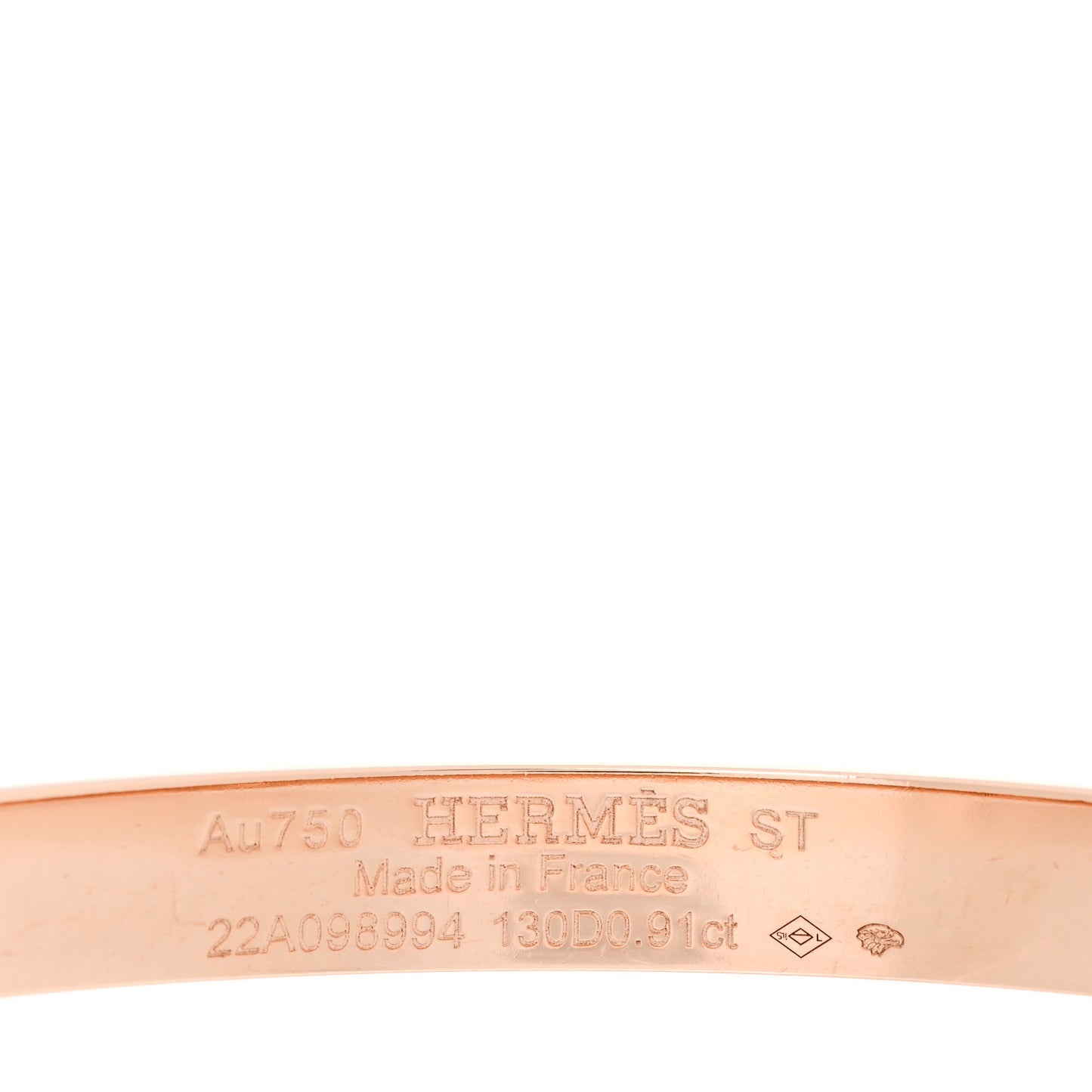 18K Rose Gold Diamond PM Collier De Chien Pave Bracelet ST