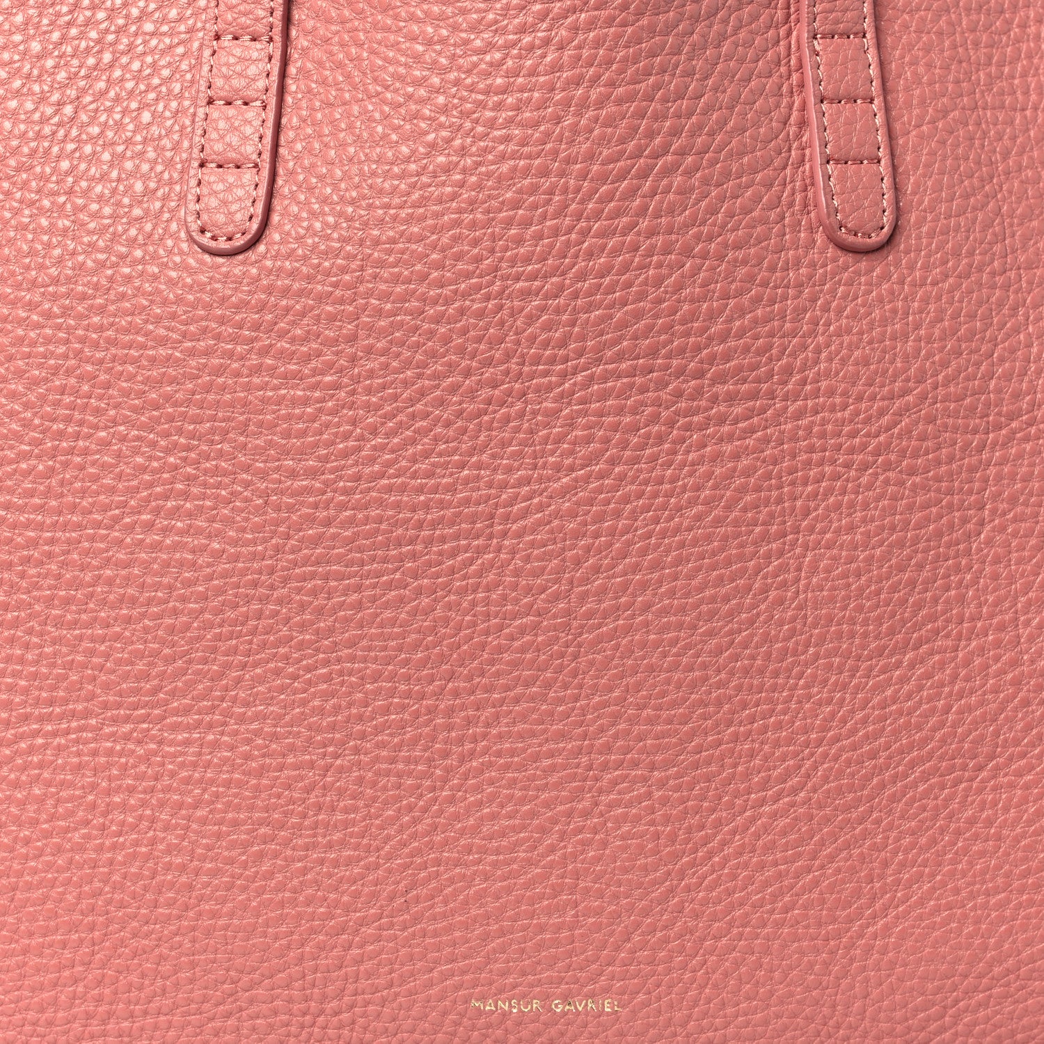 Mansur Gavriel Tumbled Calfskin Small Shopping Tote Blush 4 of 11