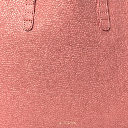 Mansur Gavriel Tumbled Calfskin Small Shopping Tote Blush 4 of 11