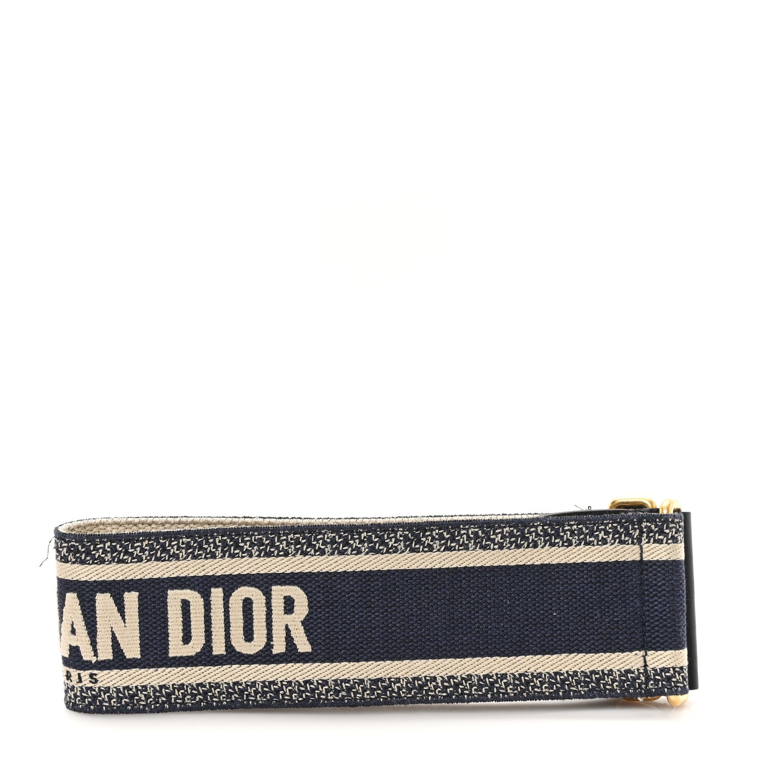 Christian Dior Canvas Embroidered Book Belt 75 30 Bleu 2 of 4