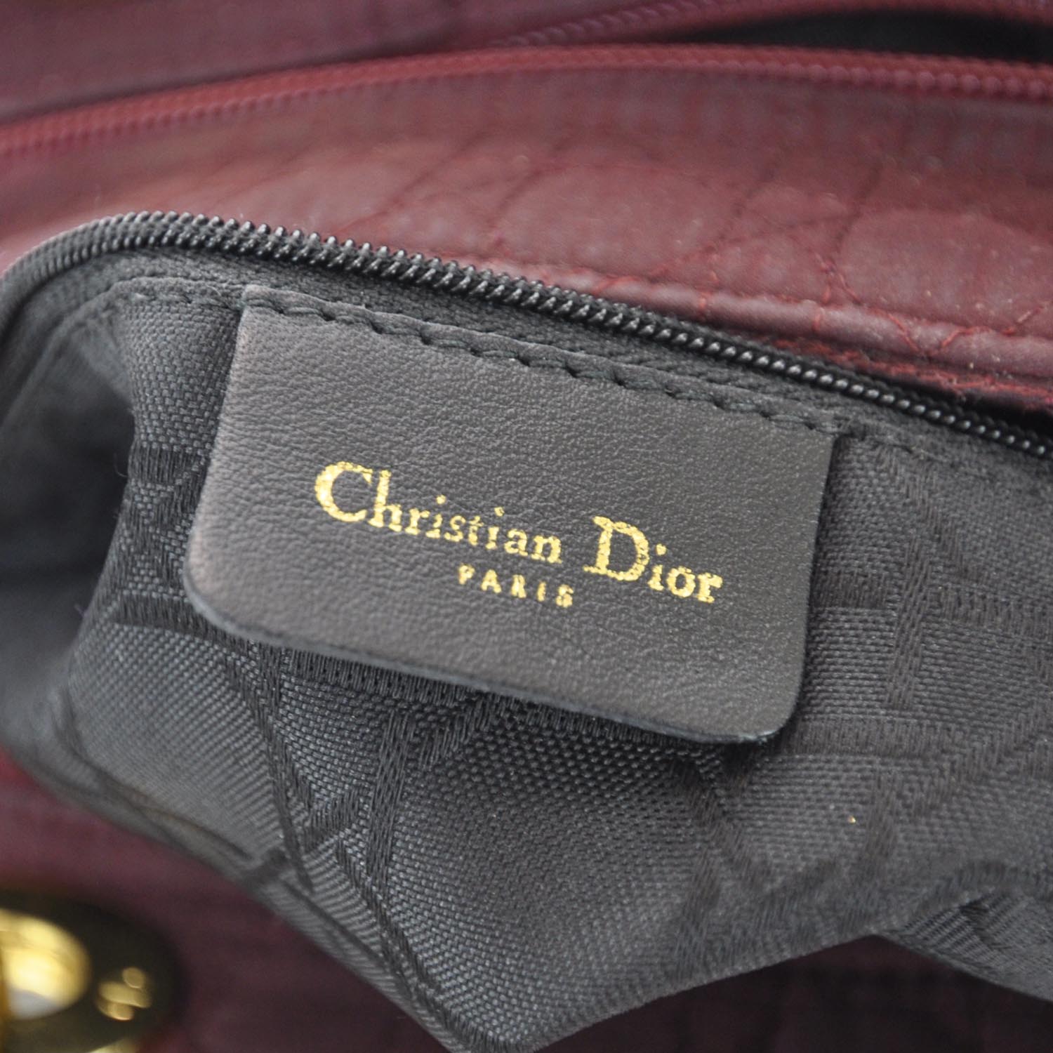 Christian Dior Nylon Cannage Large Lady Dior 9 of 10
