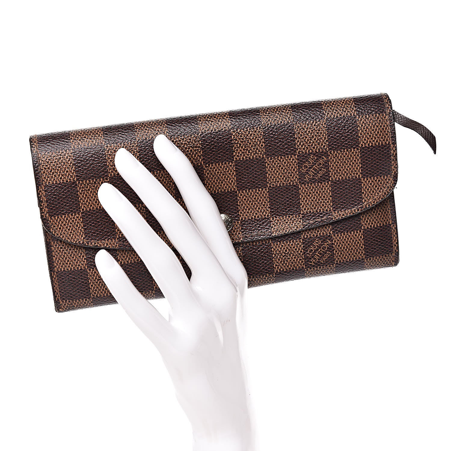 Louis Vuitton Damier Ebene Emilie Wallet 2 of 13