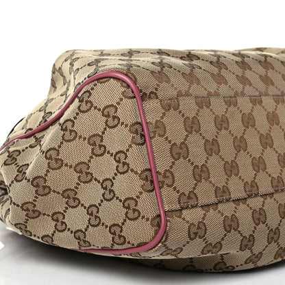 Gucci Monogram Margaux Calfskin Medium Sukey Tote Beige Ebony Vintage Rose 6 of 9