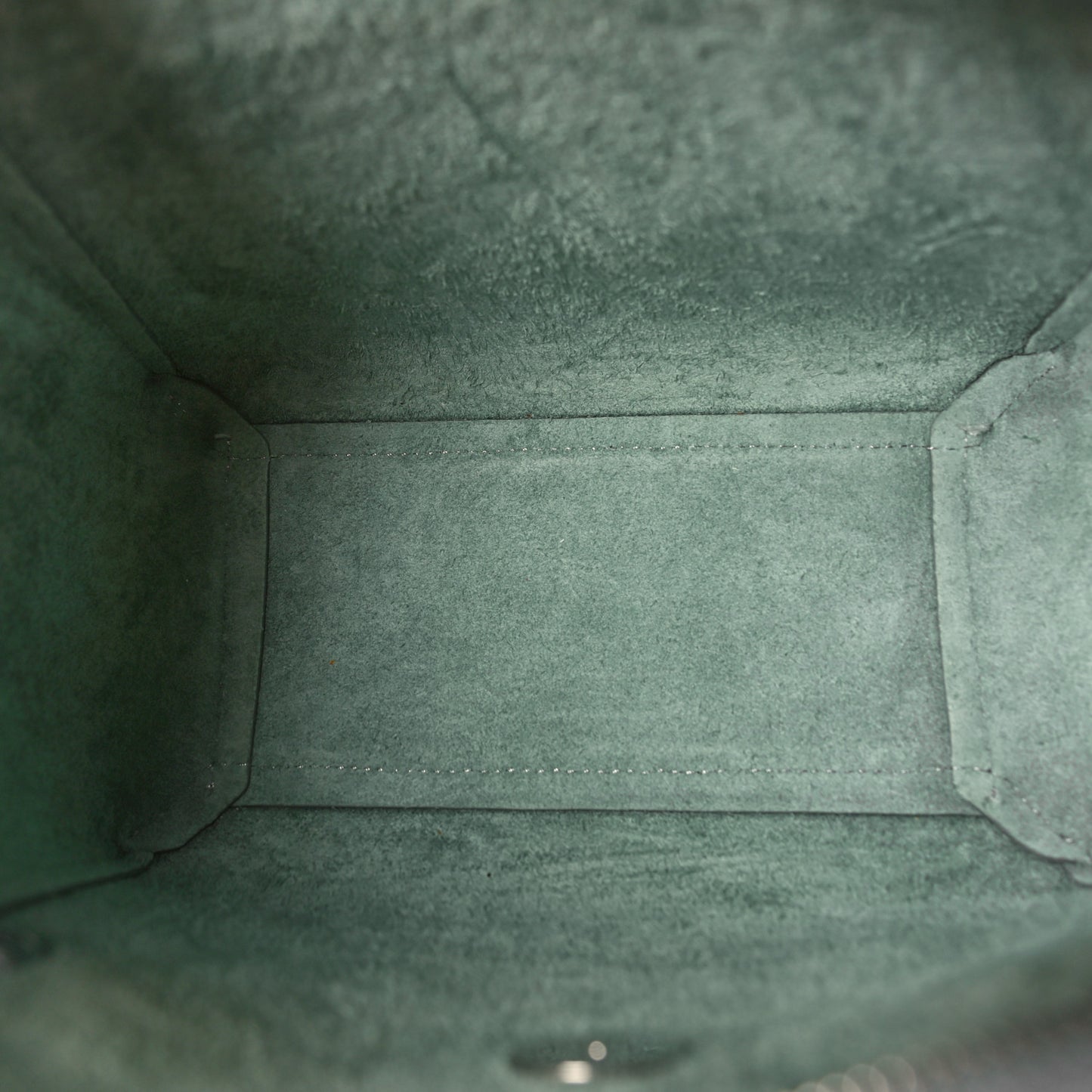 Grained Calfskin Nano Belt Bag Celadon