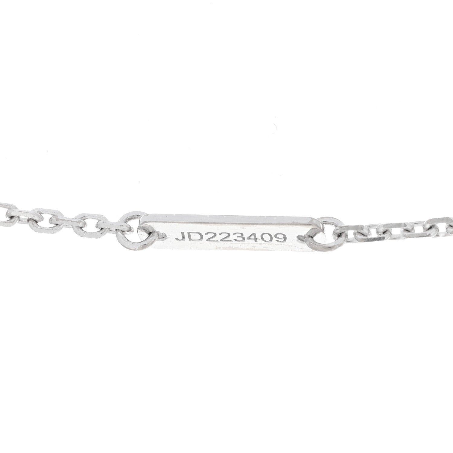 Van Cleef & Arpels 18K White Gold Diamond Mini Lotus Pendant Necklace 5 of 5