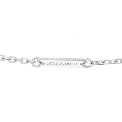 Van Cleef & Arpels 18K White Gold Diamond Mini Lotus Pendant Necklace 5 of 5