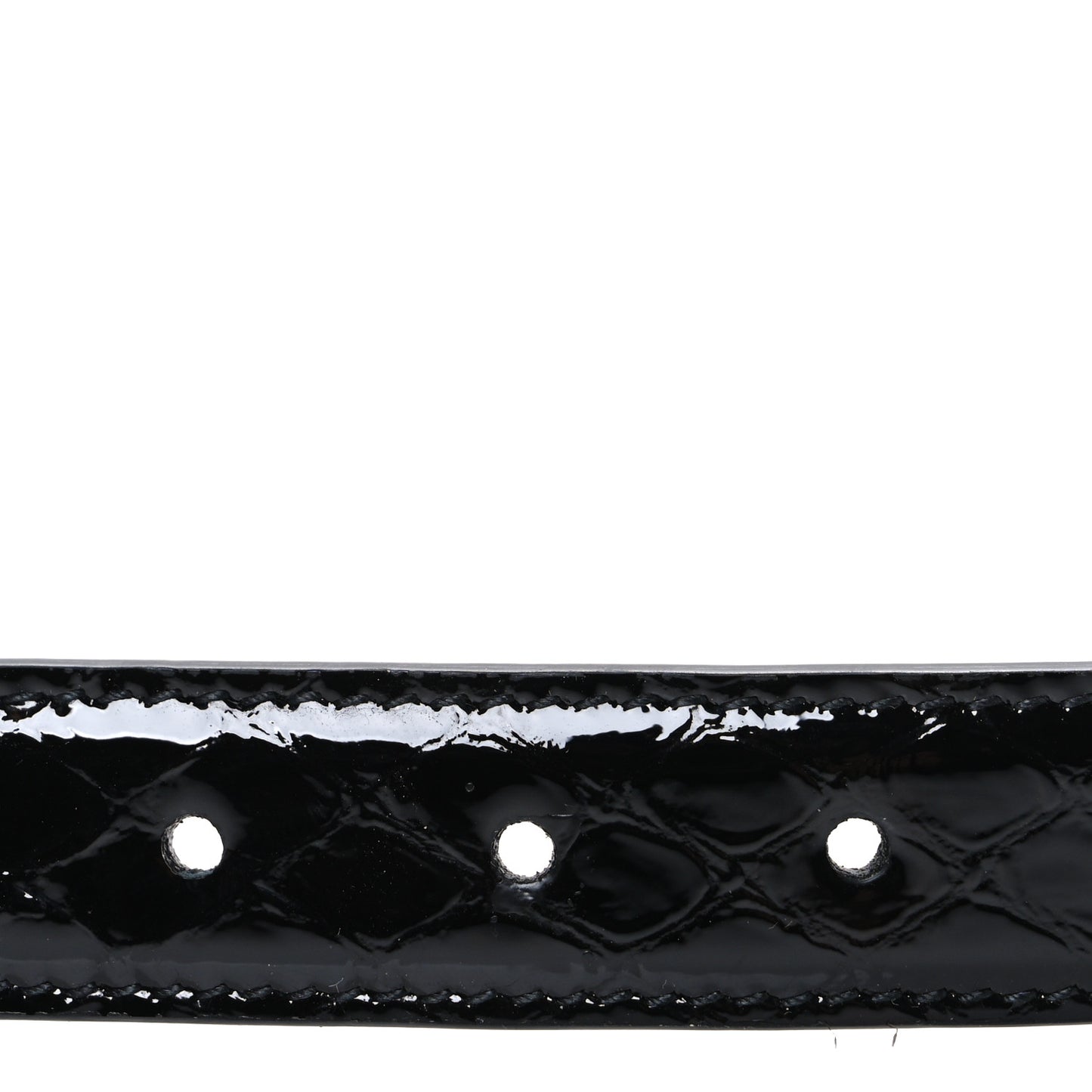 Patent Calfskin Snakeskin Embossed 20mm Cintura Belt 85 34 Black