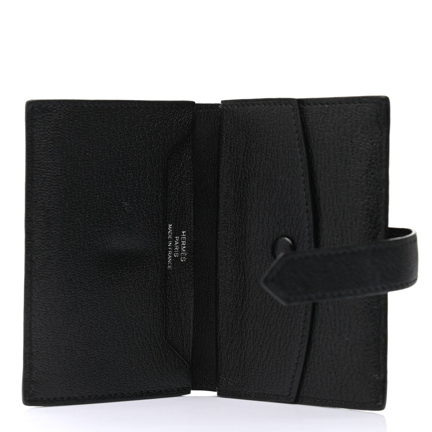 Hermes Chevre Mysore Mini Bearn Wallet Black 5 of 8