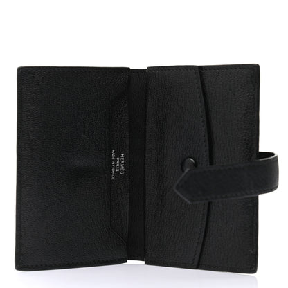 Hermes Chevre Mysore Mini Bearn Wallet Black 5 of 8