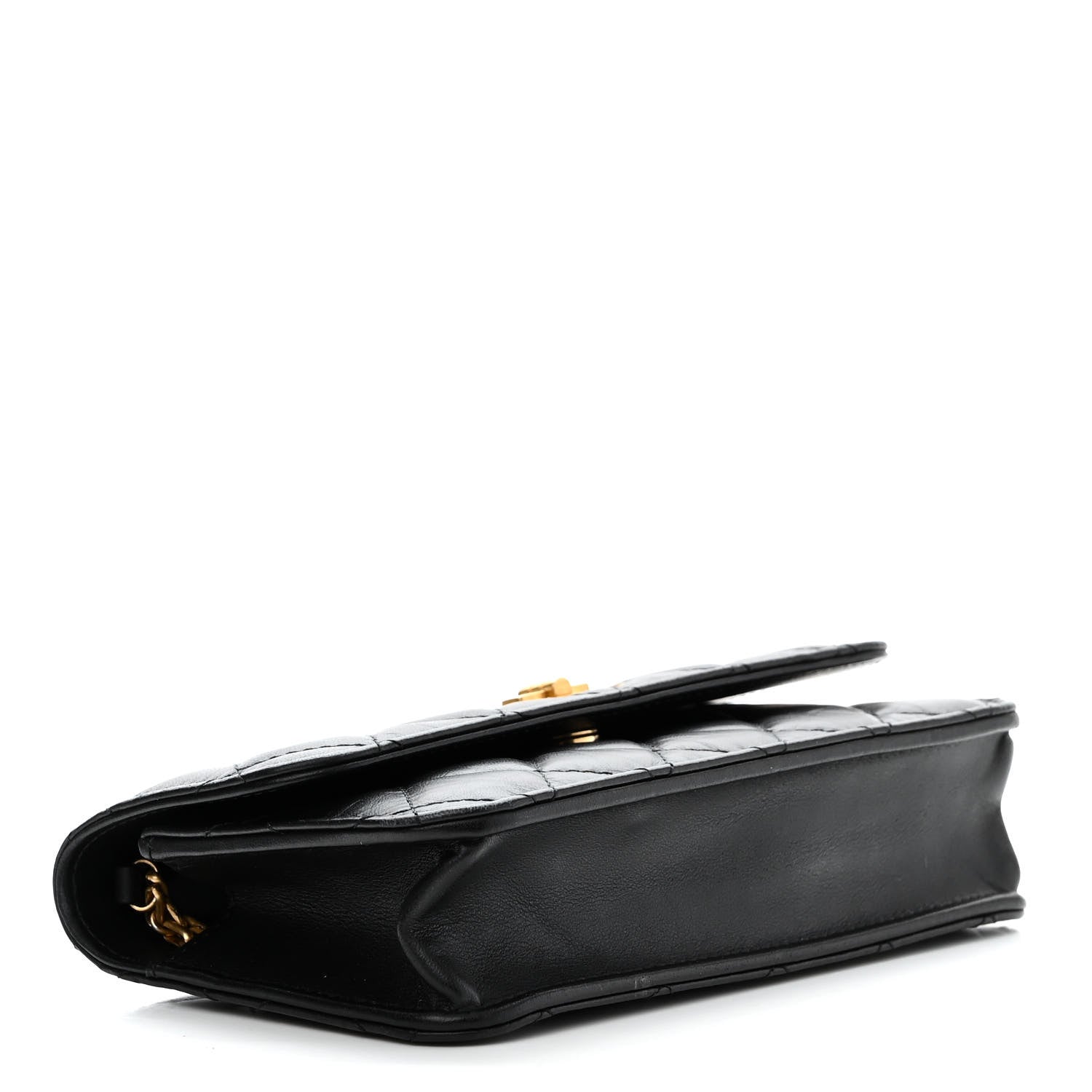 Chanel Aged Calfskin Quilted Reissue Flap Phone Holder With Chain Black 4 of 12