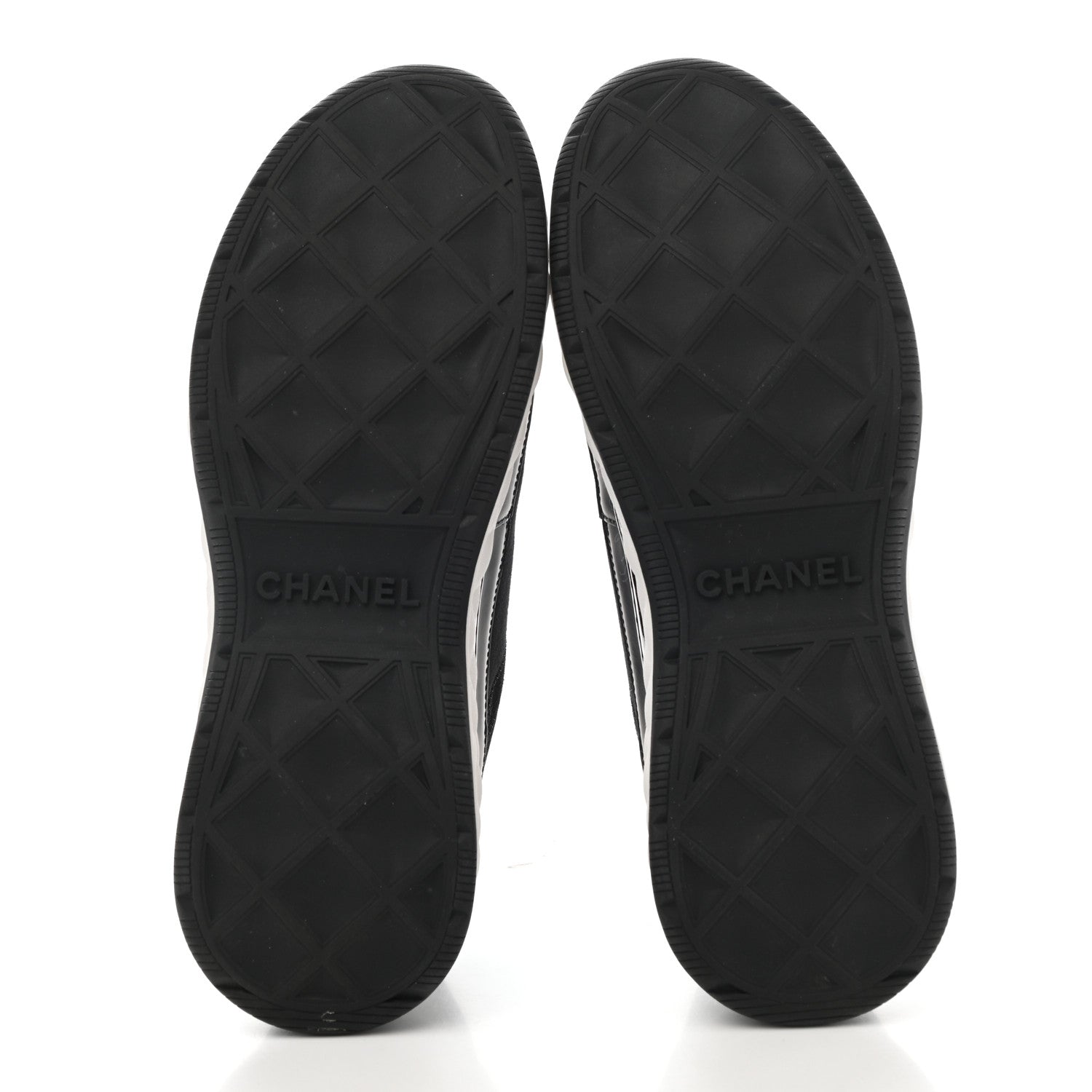 Chanel Velvet Calfskin Mixed Fibers CC Sneakers 39.5 Black 5 of 10