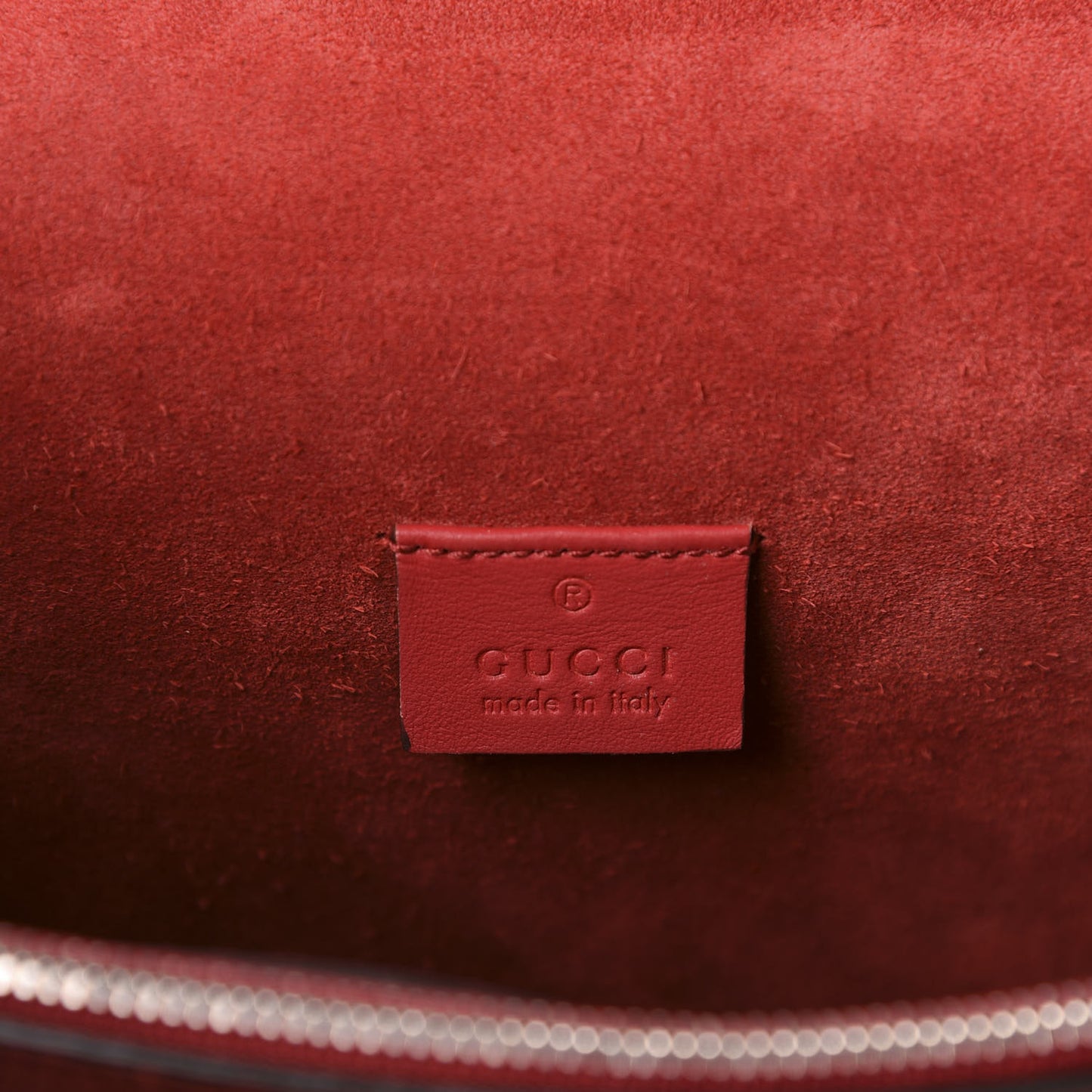 GG Supreme Monogram Suede Cudu Medium Dionysus Shoulder Bag Beige Ebony Vulcanic Red