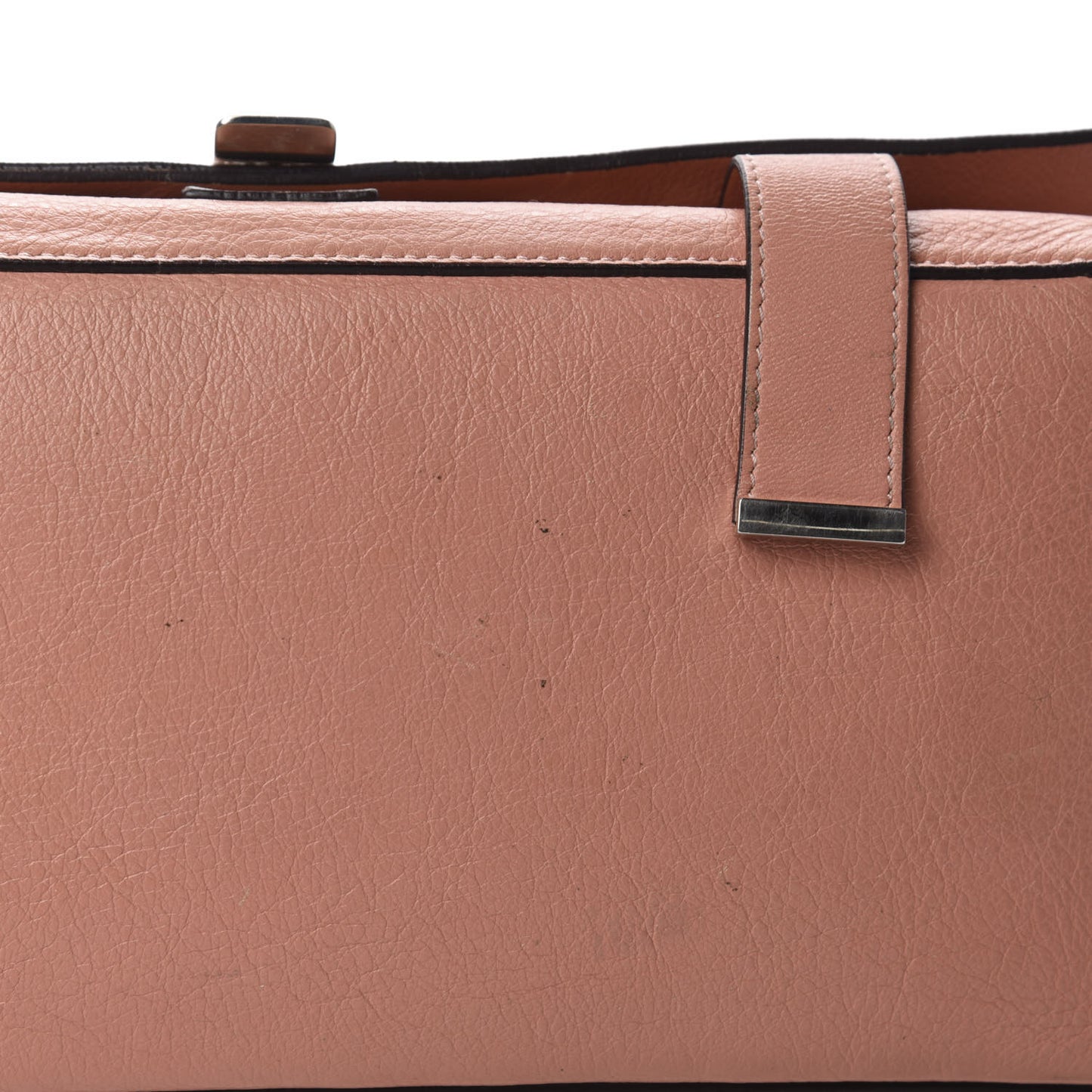Calfskin Double Sided PS Courier Bag Coral Honey