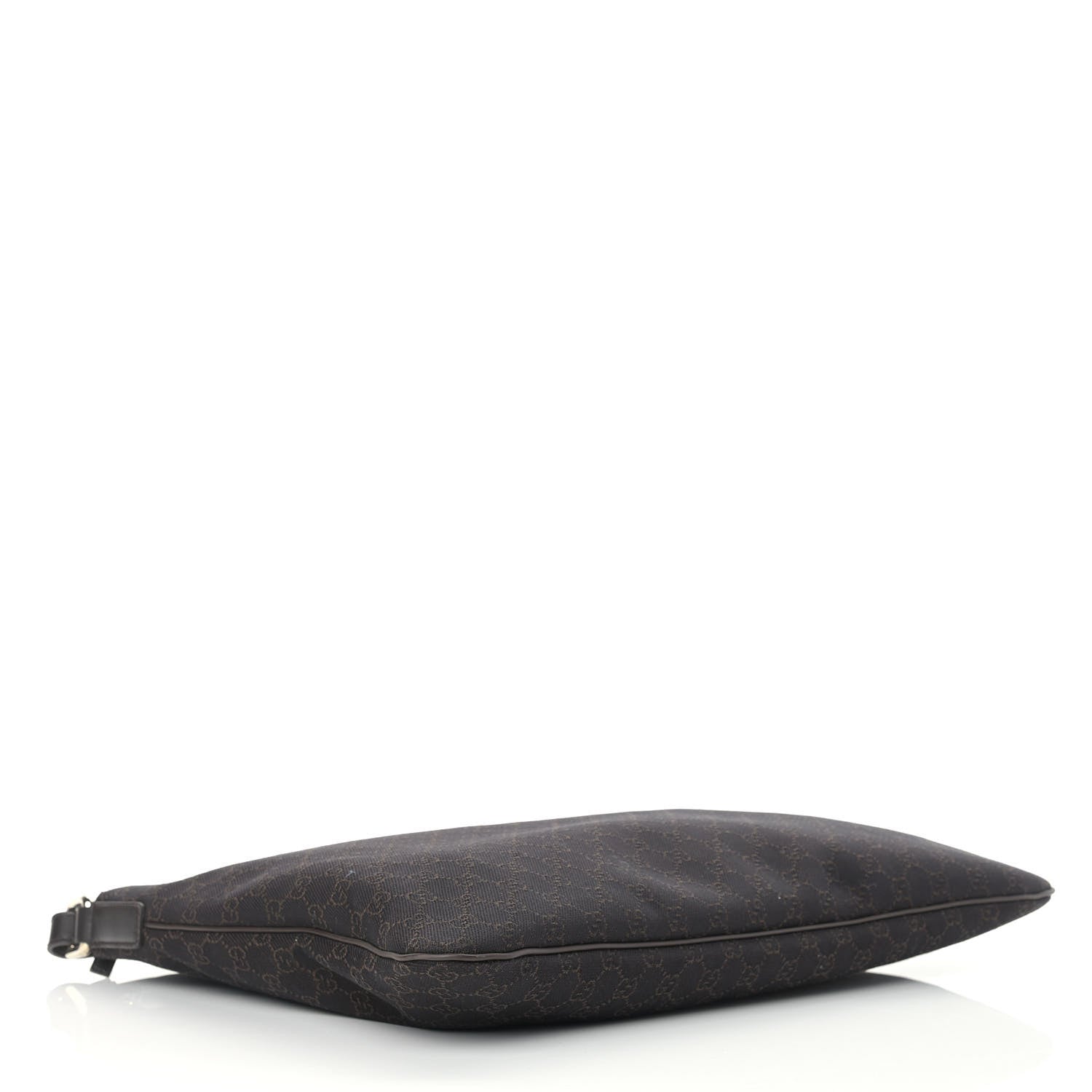 Gucci Denim Monogram Messenger Bag Dark Brown 4 of 11