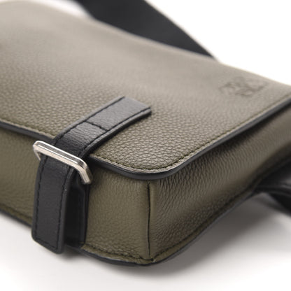 Loewe Grained Calfskin Military Bumbag Khaki Green Black 7 of 9