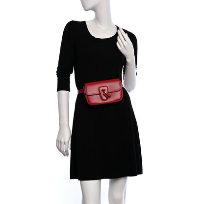 Celine Smooth Calfskin Tassel Belt Bag Red 2 of 8