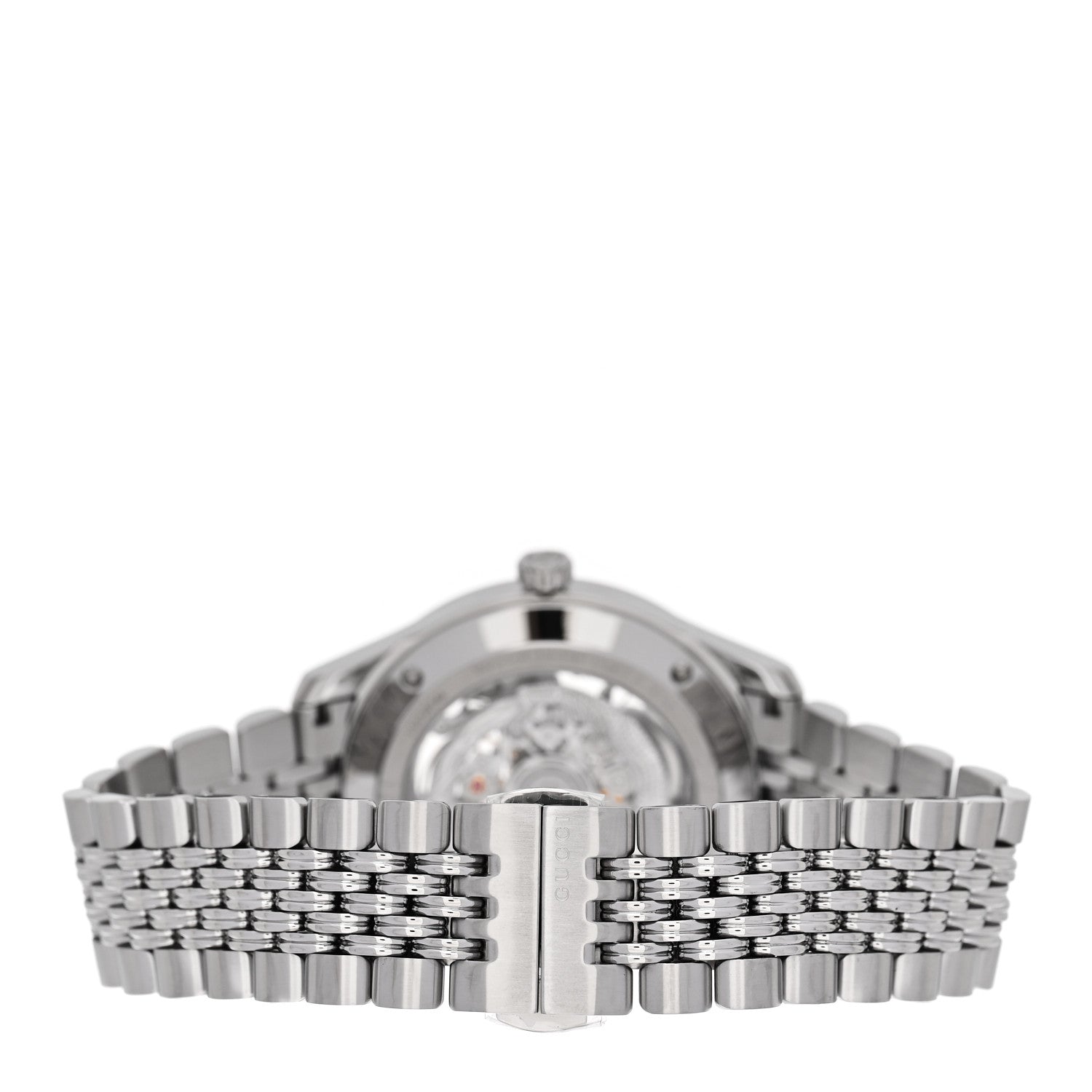 Gucci Stainless Steel 40mm G-Timeless Skeleton Charm Automatic Watch 3 of 5