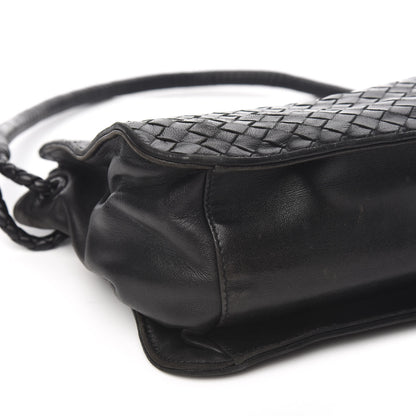 Bottega Veneta Nappa Intrecciato Shoulder Bag Black 9 of 11