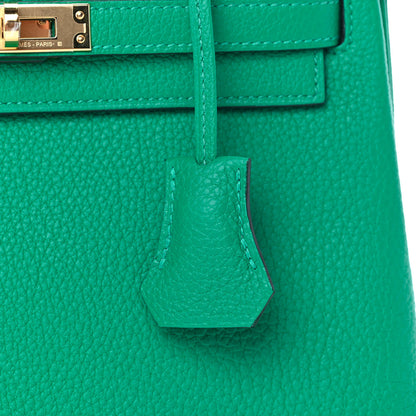 Hermes Togo Kelly Retourne 25 Menthe 30 of 36
