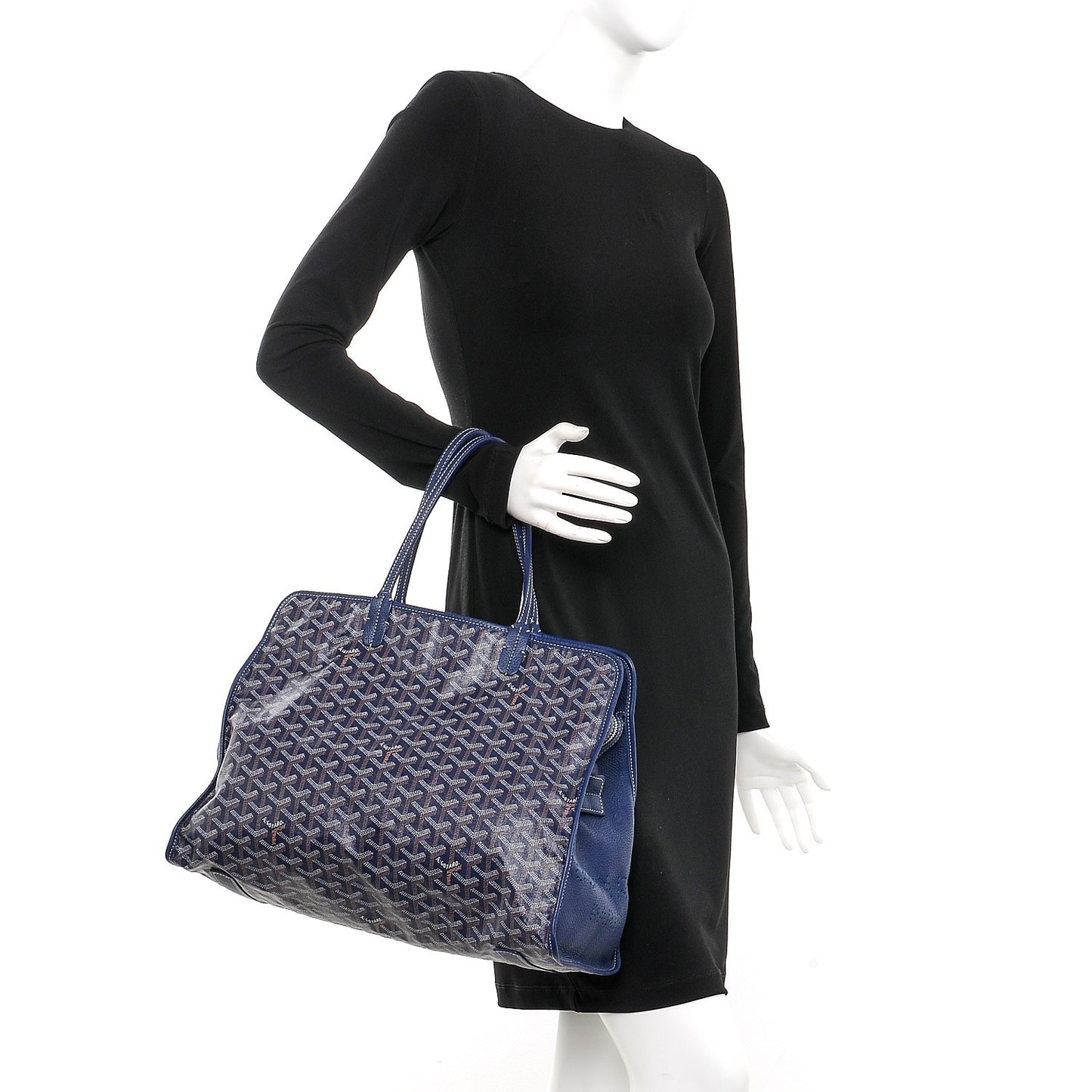 Goyardine Sac Hardy Pet Carrier PM Navy