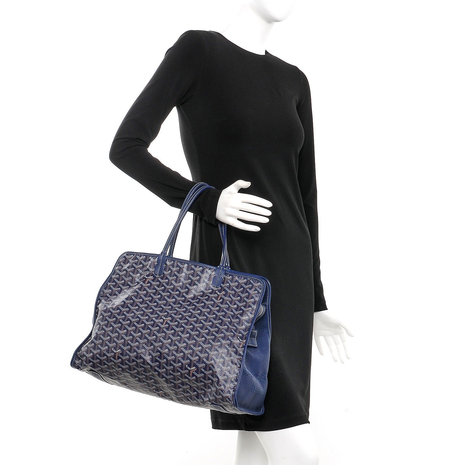 Goyard Goyardine Sac Hardy Pet Carrier PM Navy 2 of 7