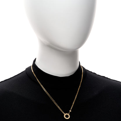 Cartier 18K Yellow Gold 2 Diamond LOVE Necklace 2 of 5