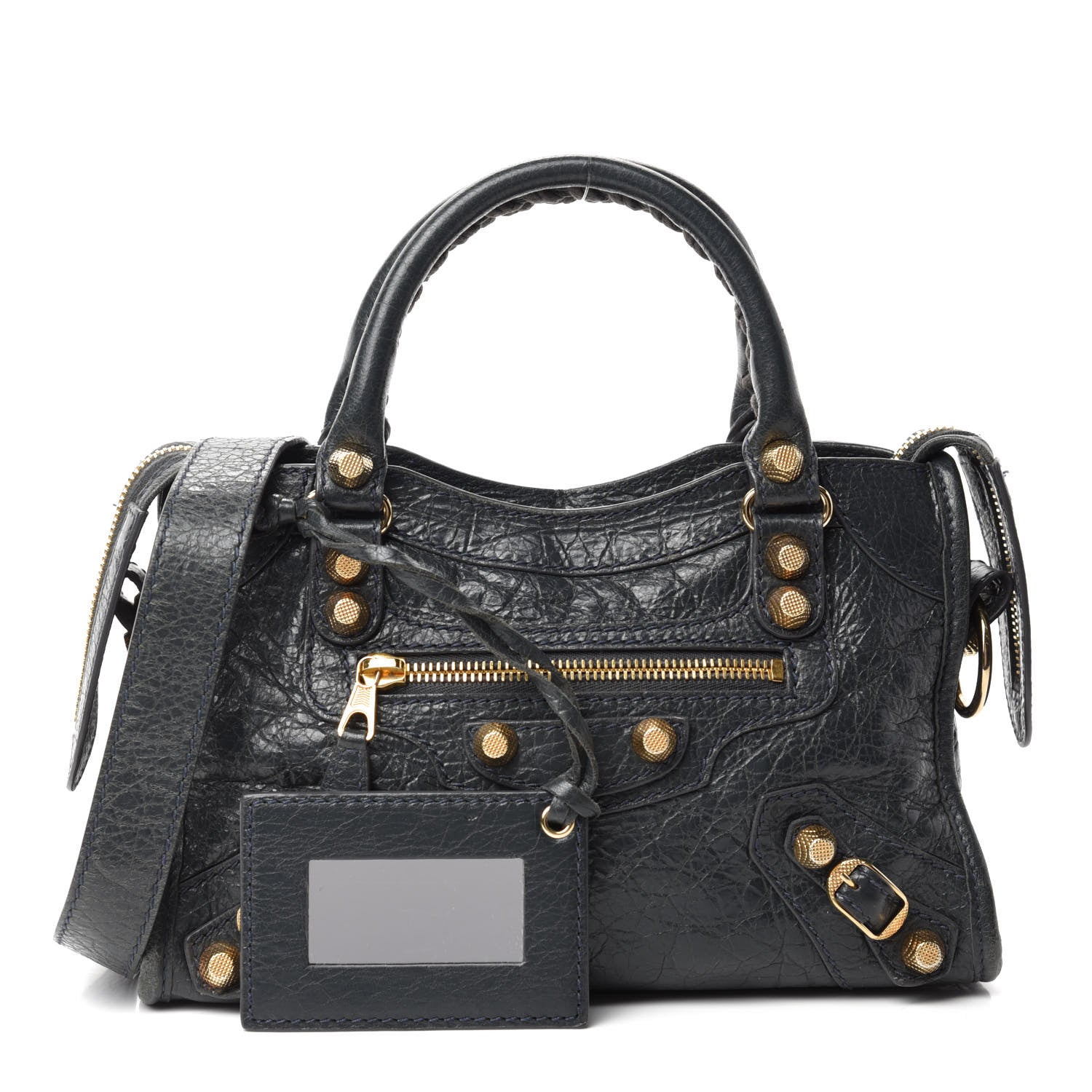Balenciaga Agneau Giant 12 Gold Hardware Mini City Anthracite 1 of 14