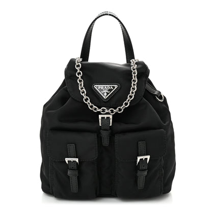 Prada Nylon Vela Mini Crossbody Backpack Black 1 of 11
