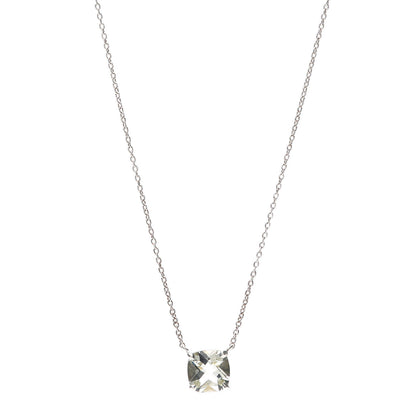 Tiffany Sterling Silver Prasiolite Sparklers Pendant Necklace 1 of 5