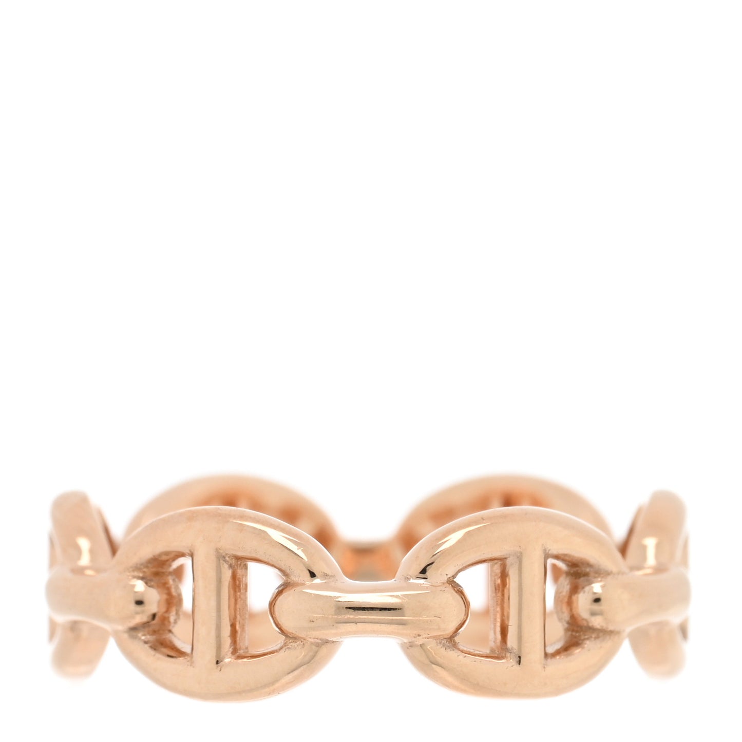 18K Rose Gold PM Chaine D'Ancre Enchainee Ring 51 5.75