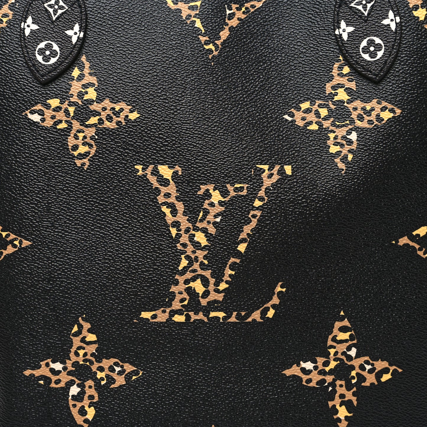 Monogram Giant Jungle Neverfull MM Black