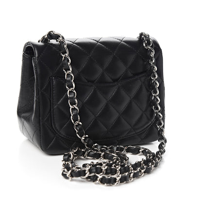 Chanel Lambskin Quilted Mini Square Flap Black 2 of 13