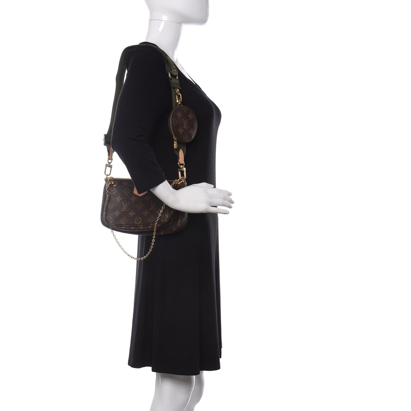 Monogram Multi Pochette Accessories Kaki