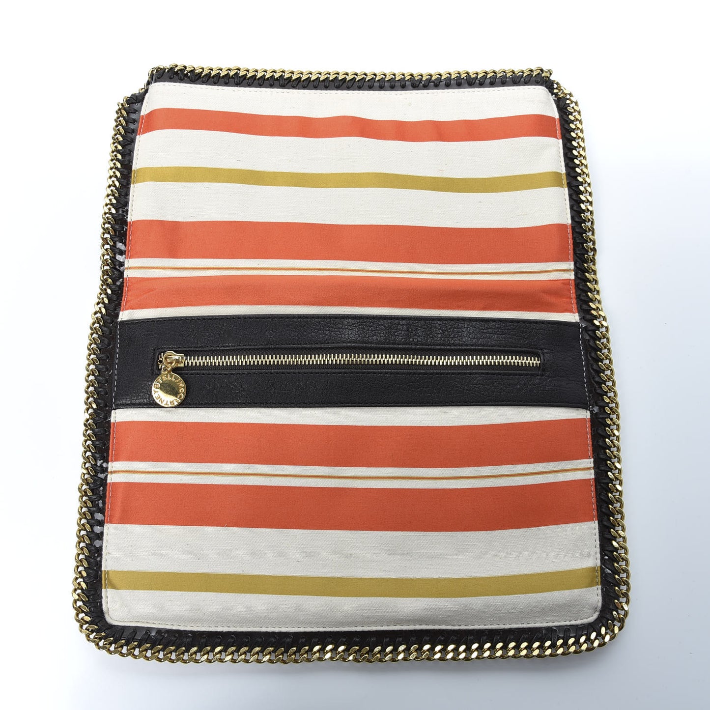 Canvas Striped Falabella Clutch Multicolor