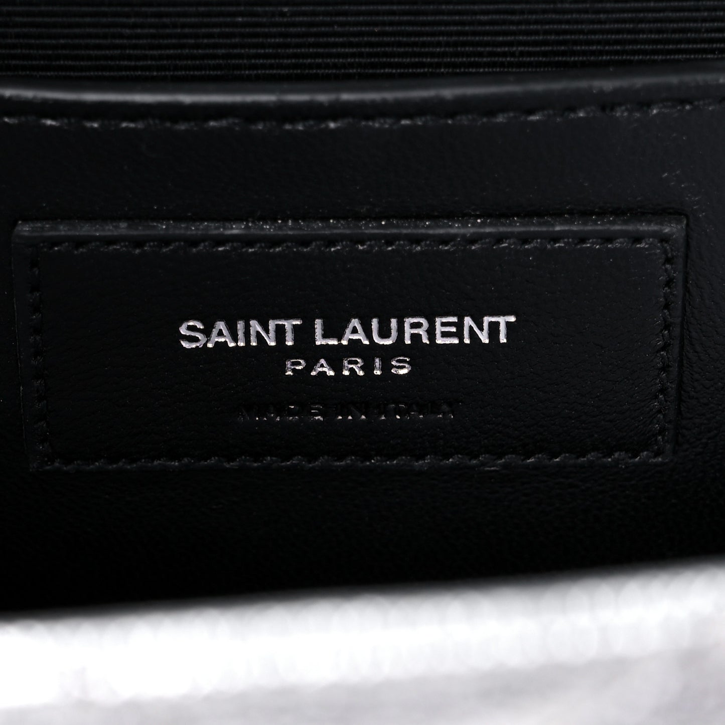 Metallic Grain De Poudre Matelasse Chevron Medium Monogram Satchel Silver