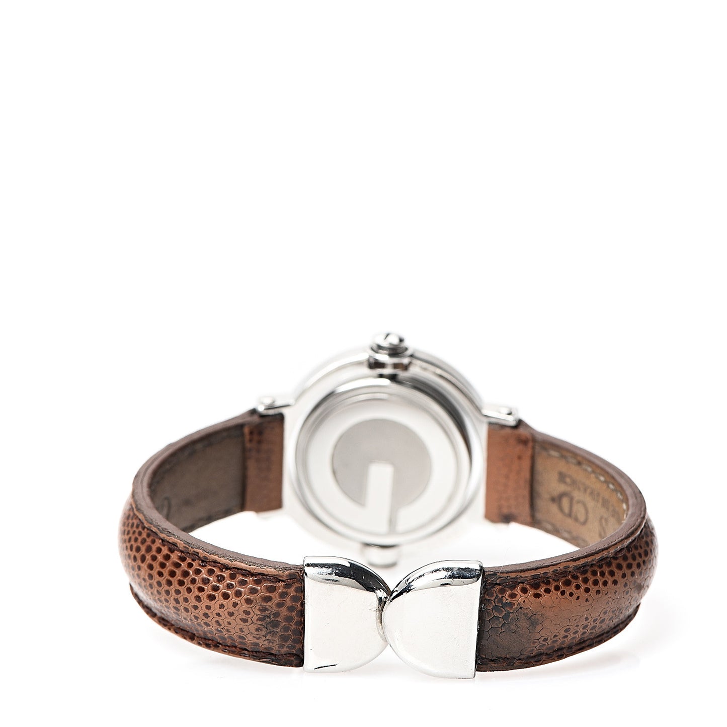 Stainless Steel Lizard 21mm Twirl Quartz Watch