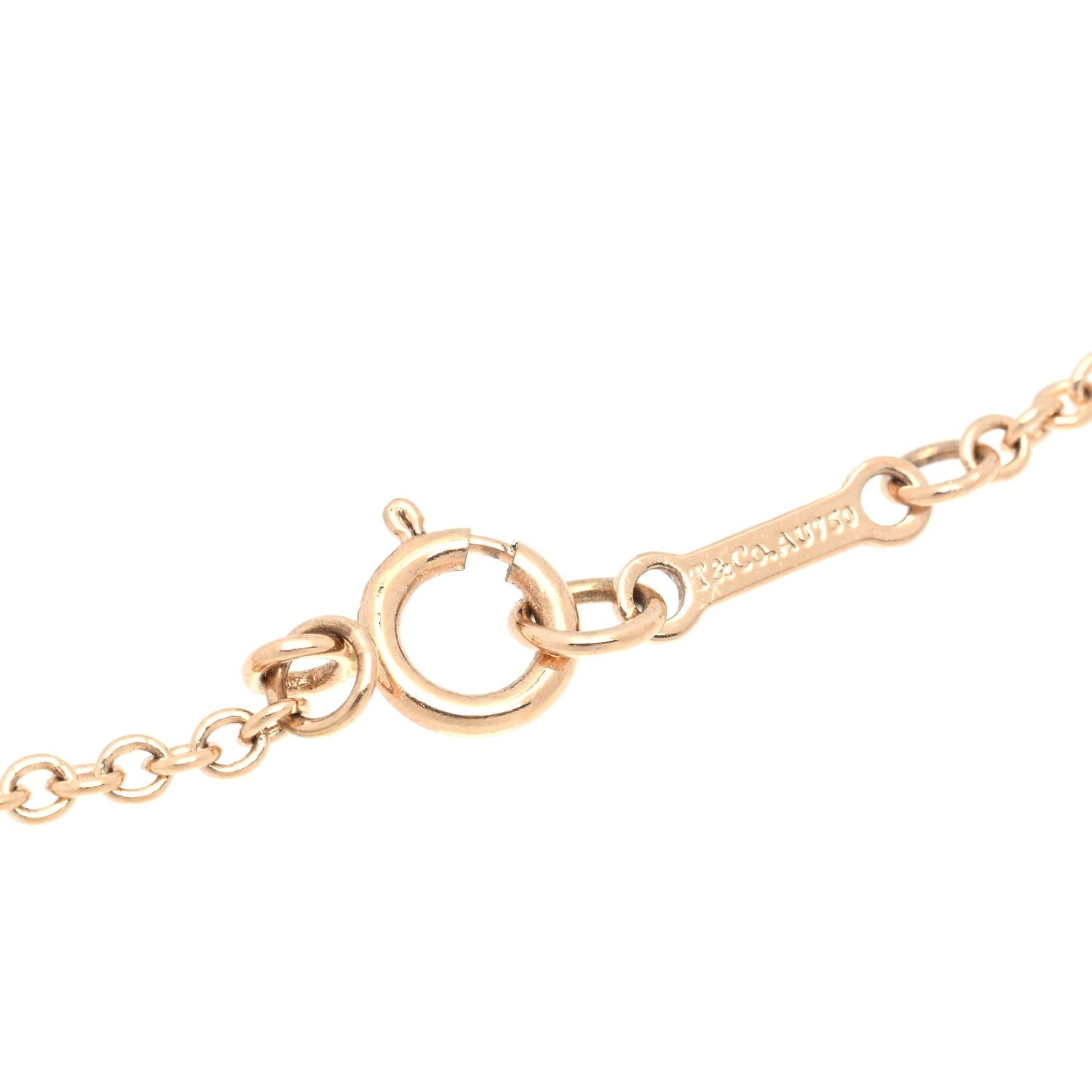 Tiffany 18K Rose Gold Paloma Picasso Venezia Luce Pendant Necklace 4 of 6