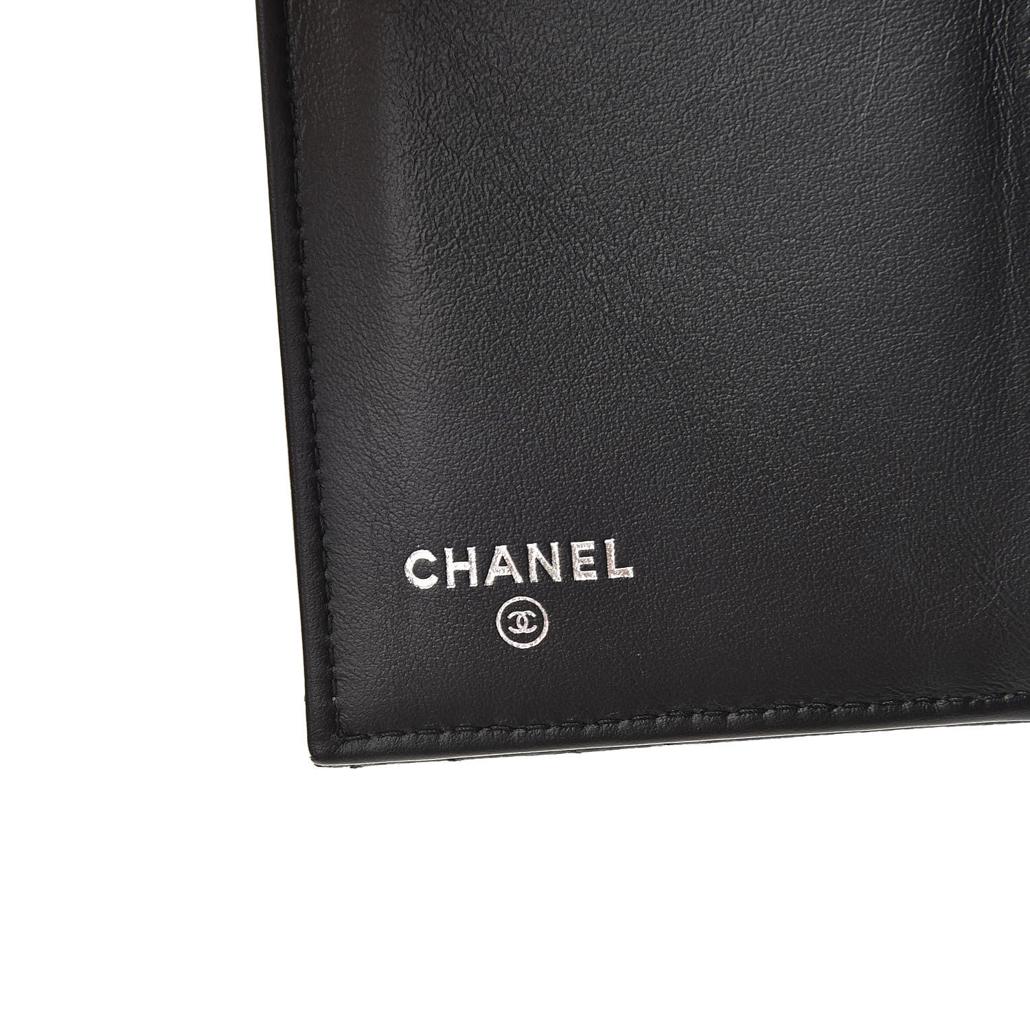 Chanel Caviar Chevron Quilted Medium Boy Flap Wallet Black 6 of 9