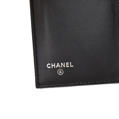 Chanel Caviar Chevron Quilted Medium Boy Flap Wallet Black 6 of 9