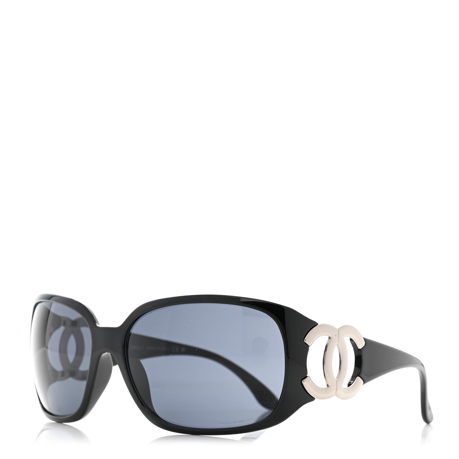 Chanel Acetate CC Sunglasses 6014 Black 1 of 9