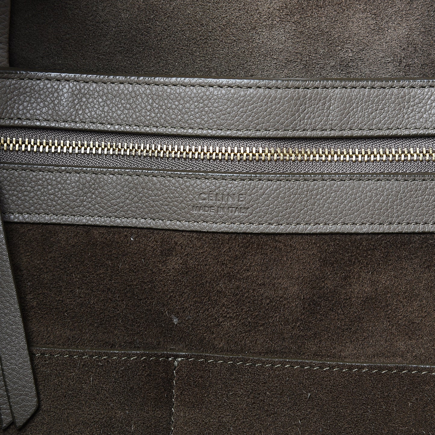 Soft Grained Calfskin Small Belt Cabas Phantom Taupe